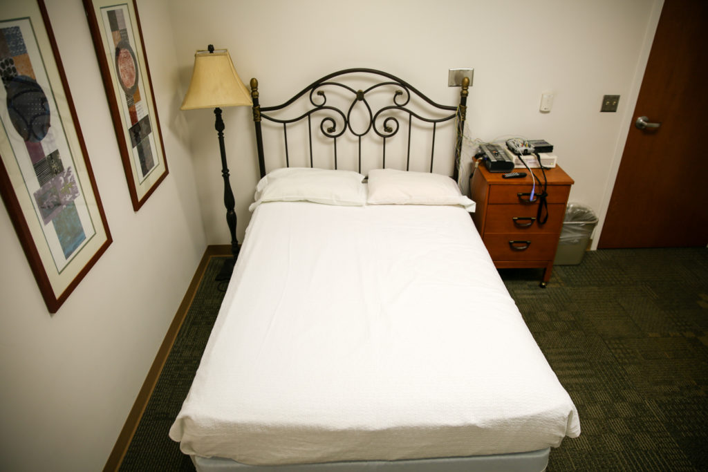 Bed in REX Sleep Center