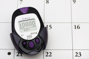 Pedometer helps track progress Pedometer for tacking progress