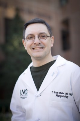 C. Ryan Miller, MD, PhD, a member of the UNC Lineberger Comprehensive Cancer Center who is smiling