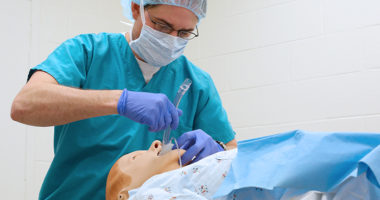 Third-year anesthesiology resident Ben Judd