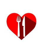 fork and knife heart