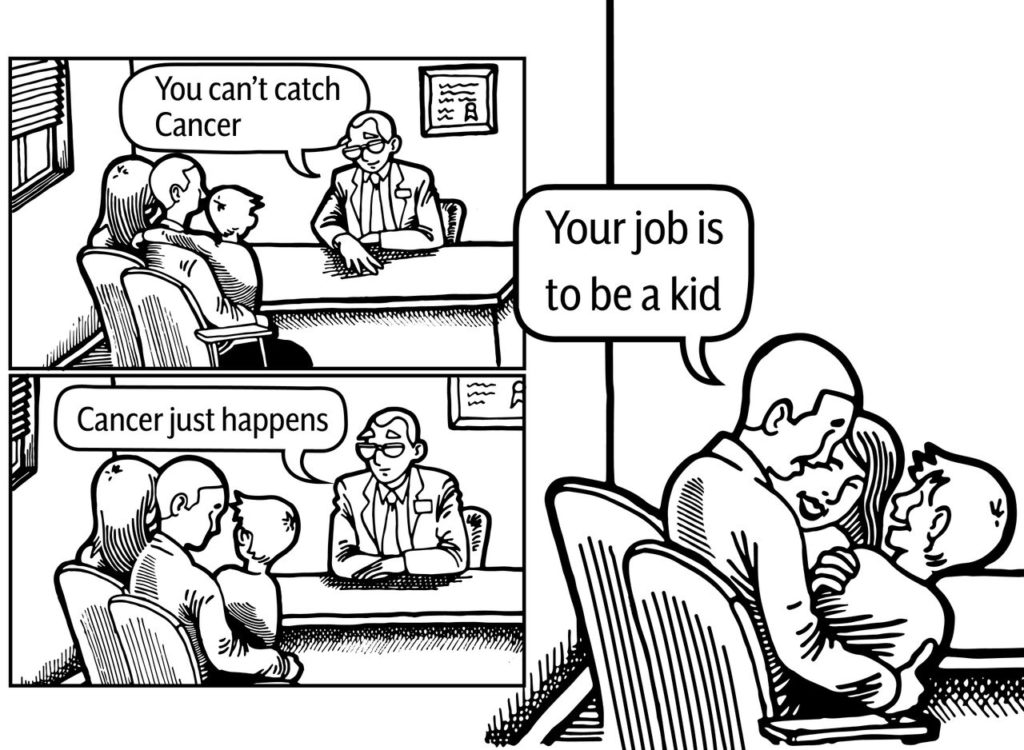 "job is to be a kid" cartoon