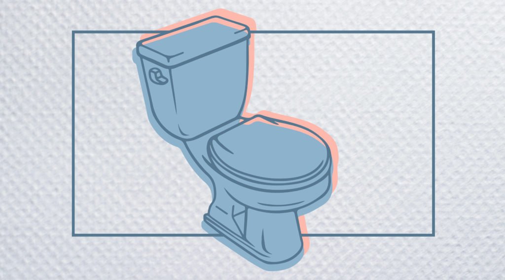 graphic of a toilet