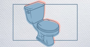 graphic of a toilet
