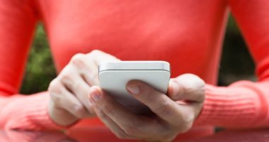 Person using iPhone