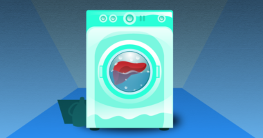cartoon of liver in a washing machine