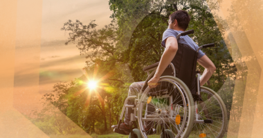 Man in wheelchair