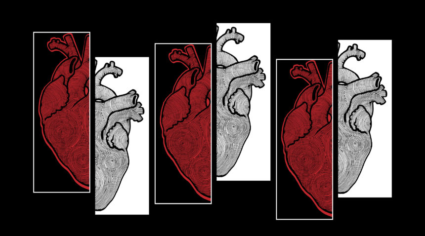 An illustration of hearts.
