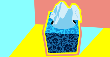 An illustration of a tissue box.