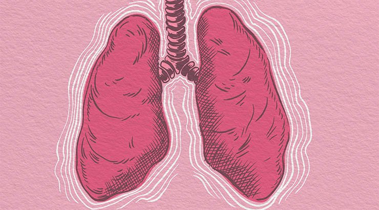 graphic of pink lungs