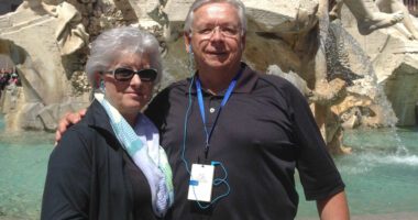 UNC cancer patient Jerry Clemmons with his wife