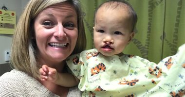 UNC Health patient Nolan with his mom Katie