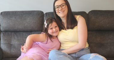 UNC patient Emma with her mom