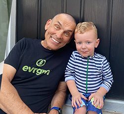 Piontak and his grandson, Ellis.