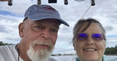 UNC patient John Mote with his wife, Ellen