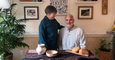 Jerome Stracke, along with his wife Janet.