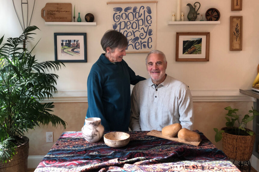 Jerome Stracke, along with his wife Janet.